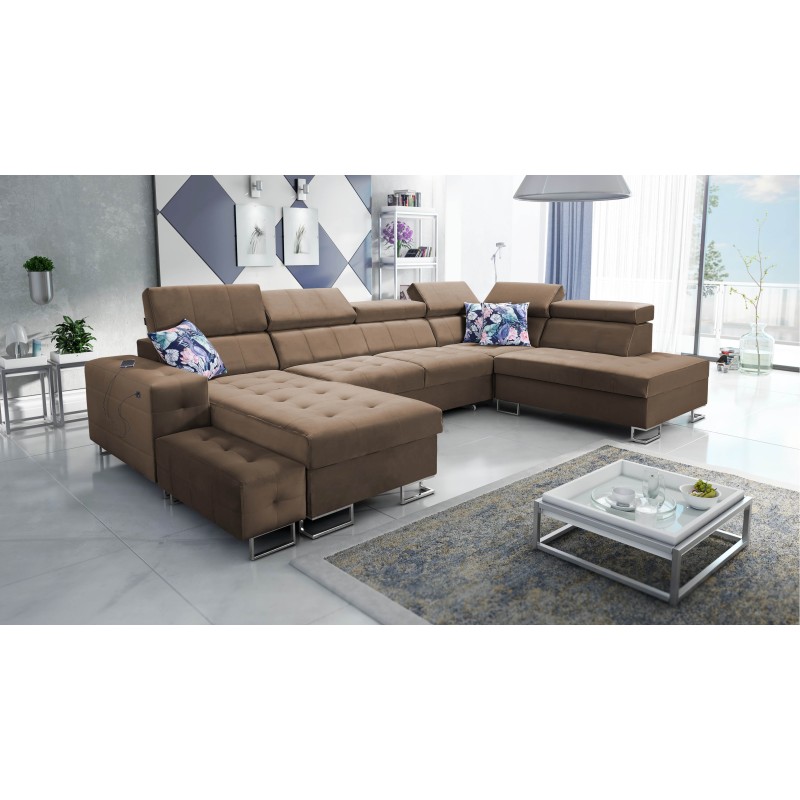 Elegant Fusion VI Corner Sofa with Quilted Seat - Exceptional Comfort and Style