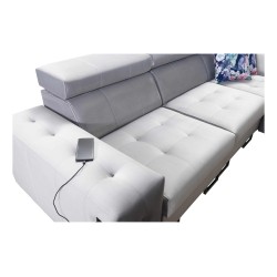 Fusion VIII corner sofa with quilted seat and sleeping function | High-quality furniture