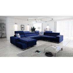 Esquina Fusion VIII con asiento acolchado y función de cama | Muebles de alta calidad