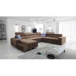 Esquina Fusion VIII con asiento acolchado y función de cama | Muebles de alta calidad