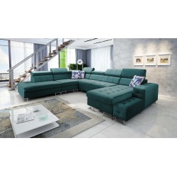 Ecksofa Fusion X mit Schlaffunktion in Veloursstoff | Hydrophob, Magic Velvet 2221 | Perfekt für Ihr Wohnzimmer