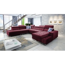 Fusion X Ecksofa mit Schlaffunktion in Veloursstoff | Hydrophob, Magic Velvet 2229 | Perfekt für Ihr Wohnzimmer