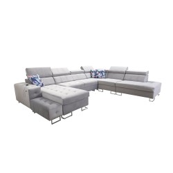 Fusion X Ecksofa mit Schlaffunktion in Veloursstoff | Hydrophob, Magic Velvet 2229 | Perfekt für Ihr Wohnzimmer