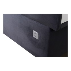 Luxuriöses Ecksofa in U-Form Porto VI mit Schlaffunktion - Samt | Hydrophob, Casablanca 2307
