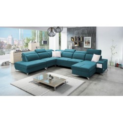 Das U-förmige Ecksofa Porto X – ein komfortables und stilvolles Möbelstück mit Schlaffunktion