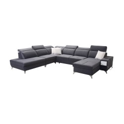 Sofá esquinero en forma de U Porto X: un mueble cómodo y elegante con función de cama