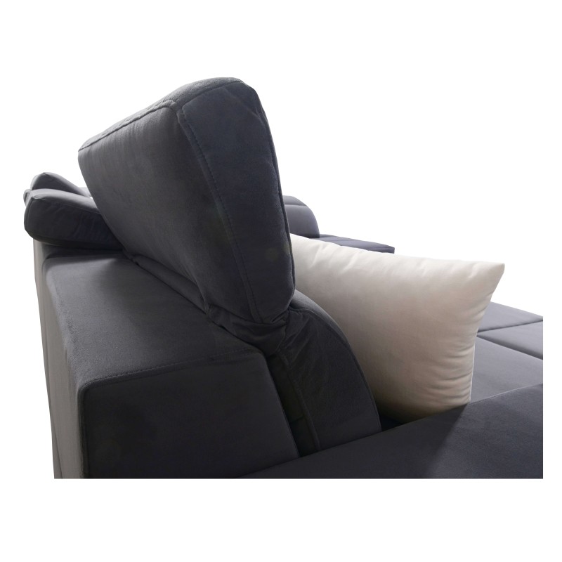 Sofá esquinero en forma de U Porto X: un mueble cómodo y elegante con función de cama