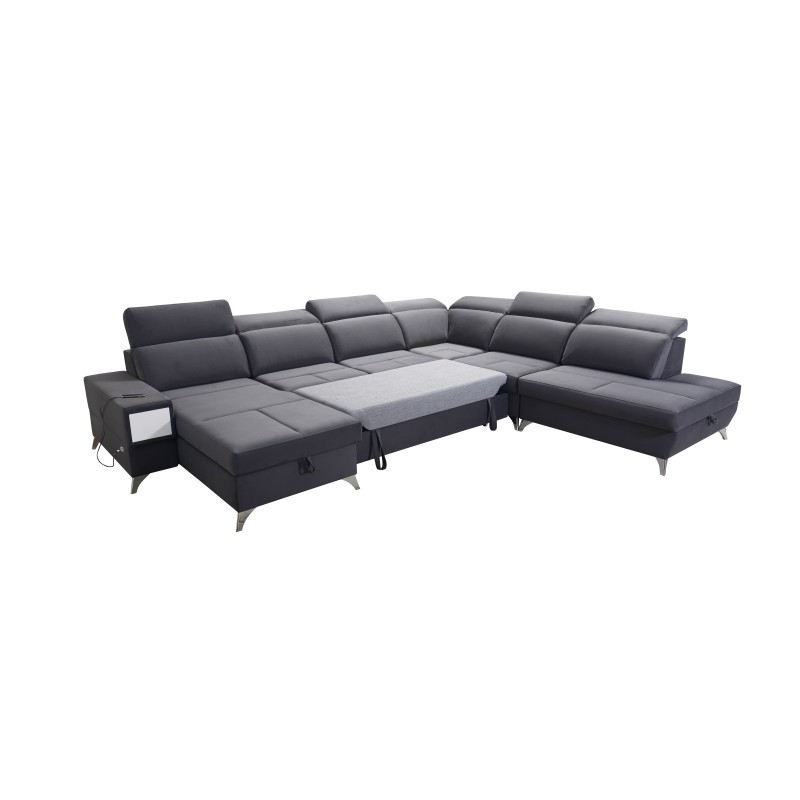 Das U-förmige Ecksofa Porto X – ein komfortables und stilvolles Möbelstück mit Schlaffunktion