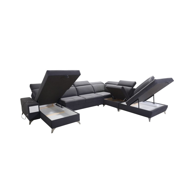 U-shaped Porto X sectional sofa – a comfortable and stylish piece of furniture with a sleeping function