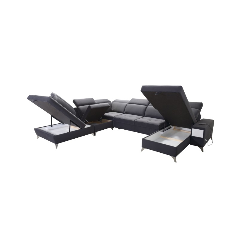 U-shaped Porto X sectional sofa – a comfortable and stylish piece of furniture with a sleeping function