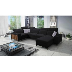 U-shaped Alto IV sectional sofa with sleeping function - Plecionka, Sawana 14