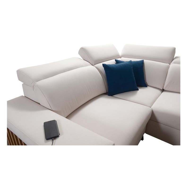 U-shaped Alto IV sectional sofa with sleeping function - Plecionka, Sawana 14