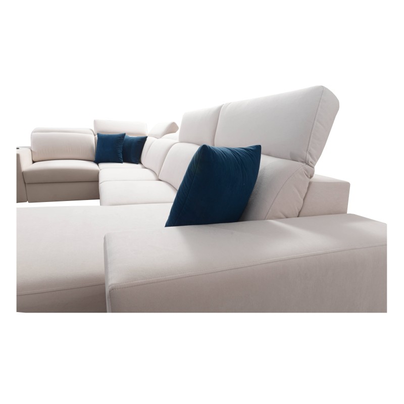 U-förmiges Sofa Alto IV mit Schlaffunktion - Plecionka, Sawana 21