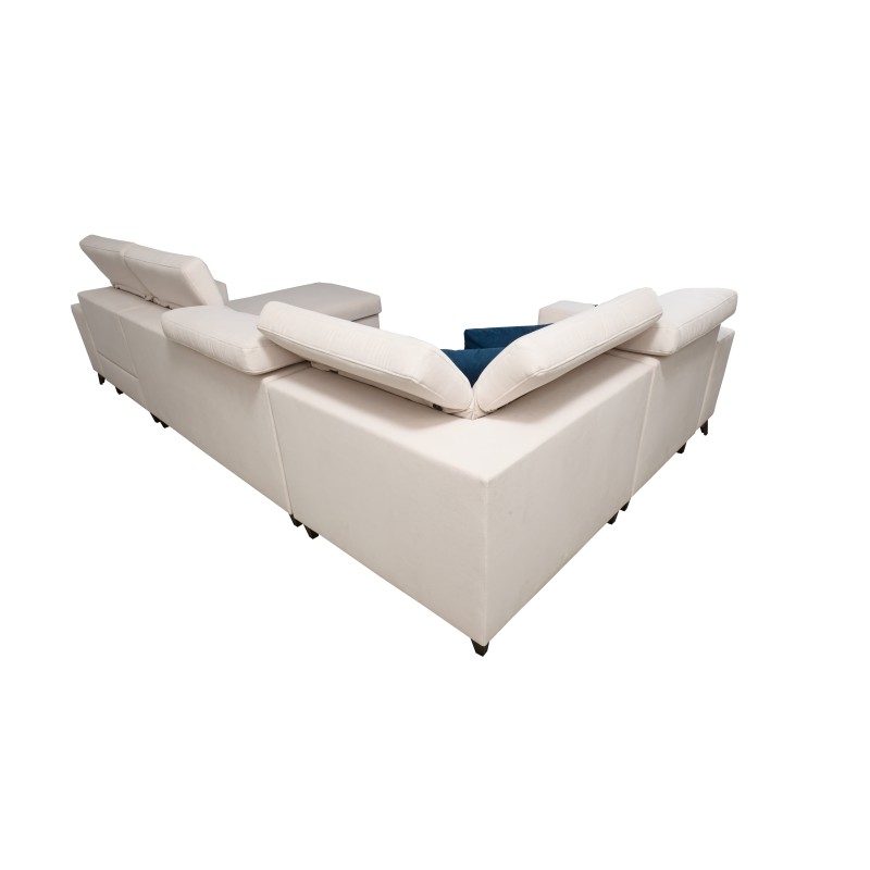 U-shaped corner sofa Alto IV with sleeping function - Plecionka, Sawana 61