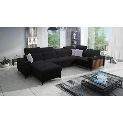 U-shaped Alto IV sectional sofa with sleeping function - Plecionka, Sawana 14