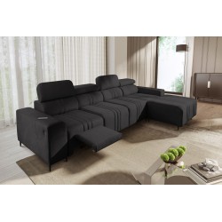 Verona XII Mix Corner Sofa with Sleeping Function Velvet, Vena 20 - elegance and comfort in one piece of furniture