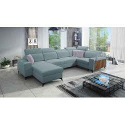 U-shaped Alto IV sectional sofa with a sleeping function - Weave, Sawana 72