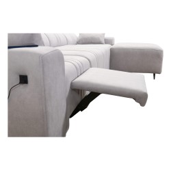 Esquina Verona XII Mix con función de cama, terciopelo, Vena 20 - elegancia y confort en un solo mueble