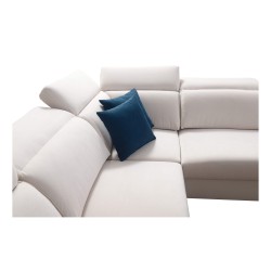 U-shaped Alto VI sectional with slats, sleeping function, and adjustable headrests in Plecionka, Sawana 84