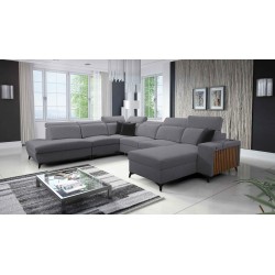 Alto X U-shaped sectional sofa with Braided Fabric, Sawana 21 - functionality combined with elegance