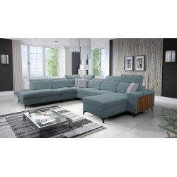 Ecksofa in U-Form Alto X mit Flechtwerk, Sawana 72 - Funktionalität kombiniert mit Eleganz
