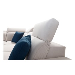 Sofá esquinero en forma de U Alto X con Plecionka, Sawana 84 - funcionalidad combinada con elegancia