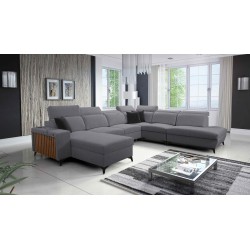 U-förmiges Sofa Alto X mit Flechtwerk, Sawana 21 - Funktionalität kombiniert mit Eleganz
