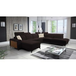U-förmiges Sofa Alto X mit Flechtmuster, Sawana 26 - Funktionalität verbunden mit Eleganz