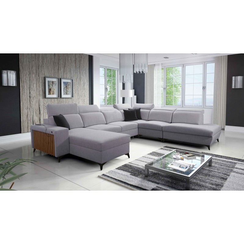 U-förmiges Sofa Alto X mit Geflecht, Sawana 84 - Funktionalität kombiniert mit Eleganz