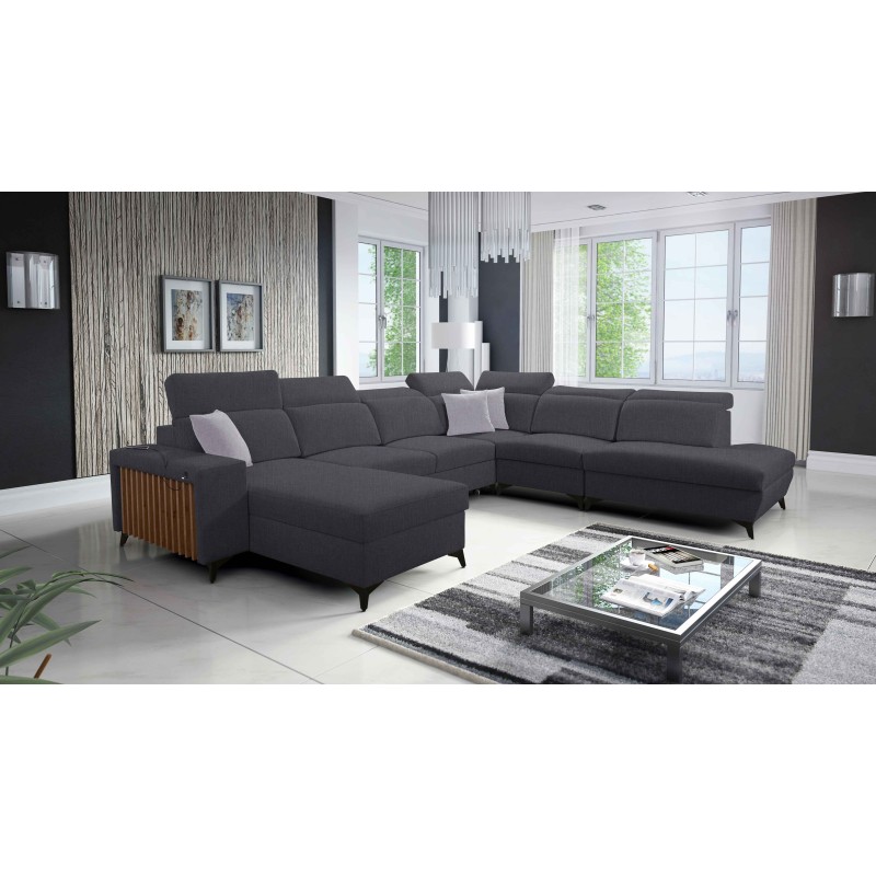 U-förmiges Sofa Alto X mit Geflecht, Sawana 96 - Funktionalität verbunden mit Eleganz