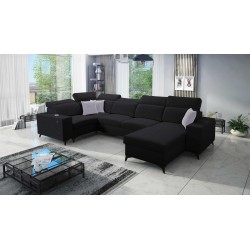U-shaped Alto IV Mix sectional sofa with a sleeping function - Elegance and functionality in one!