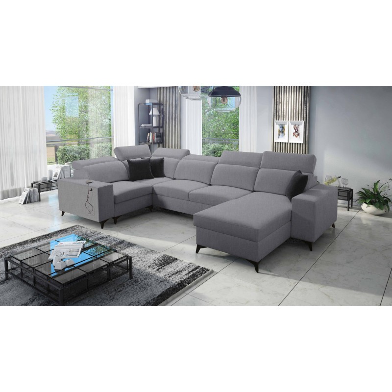 U-shaped Alto IV Mix sectional sofa with a sleeping function - Elegance and functionality in one!
