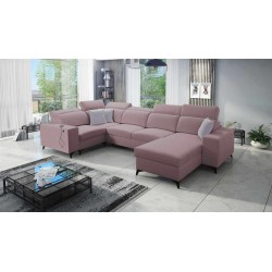 U-shaped Alto IV Mix sectional sofa with a sleeping function - Elegance and functionality in one!