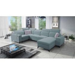 Sofá esquinero en forma de U Alto IV Mix con función para dormir: ¡Elegancia y funcionalidad en uno!