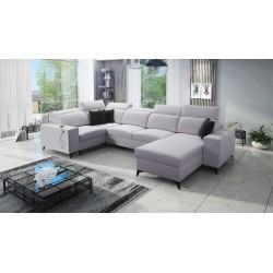 U-shaped Alto IV Mix sectional sofa with a sleeping function - Elegance and functionality in one!