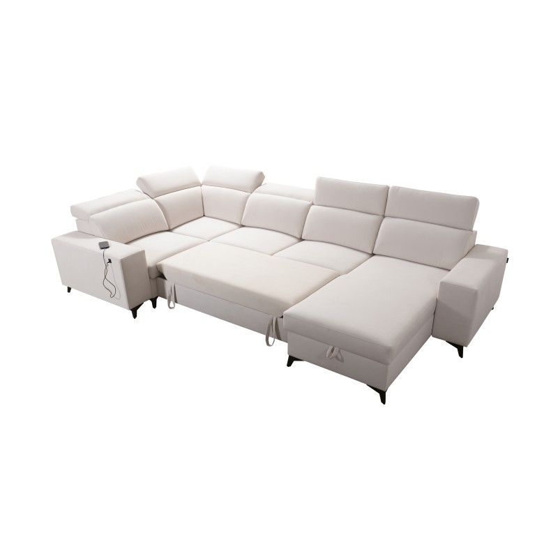 U-shaped Alto IV Mix sectional sofa with a sleeping function - Elegance and functionality in one!
