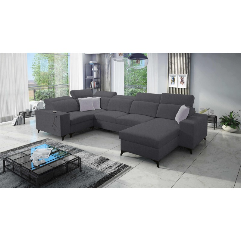 U-shaped Alto IV Mix sectional sofa with a sleeping function - Elegance and functionality in one!