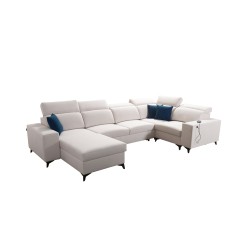 U-shaped Alto IV Mix sectional sofa with a sleeping function - Elegance and functionality in one!