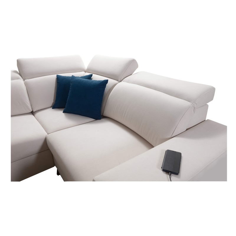 U-shaped Alto IV Mix sectional sofa with a sleeping function - Elegance and functionality in one!