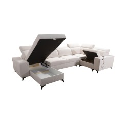 U-shaped Alto IV Mix sectional sofa with a sleeping function - Elegance and functionality in one!