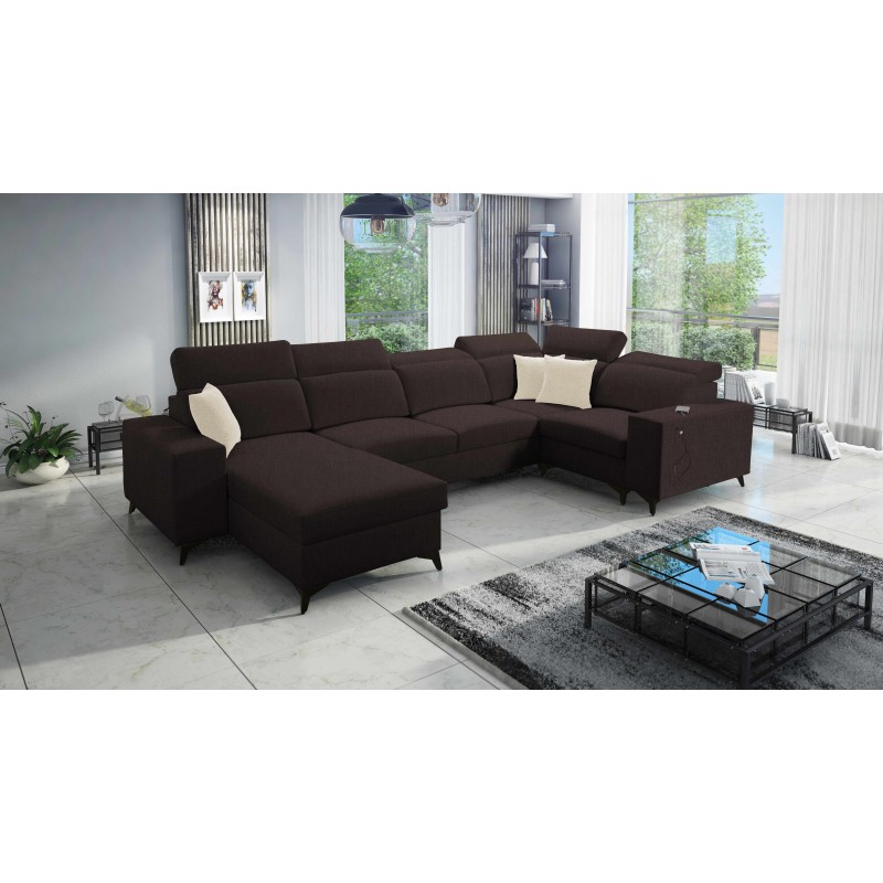 U-shaped Alto IV Mix sectional sofa with a sleeping function - Elegance and functionality in one!