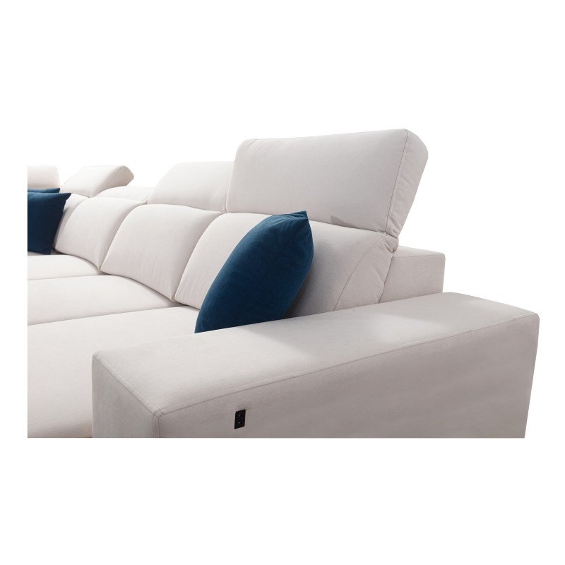 Sofá esquinero en forma de U Alto VI Mix con función de cama – confort y diseño moderno