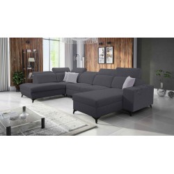 Sofá esquinero en forma de U Alto VI Mix con función de cama – confort y diseño moderno