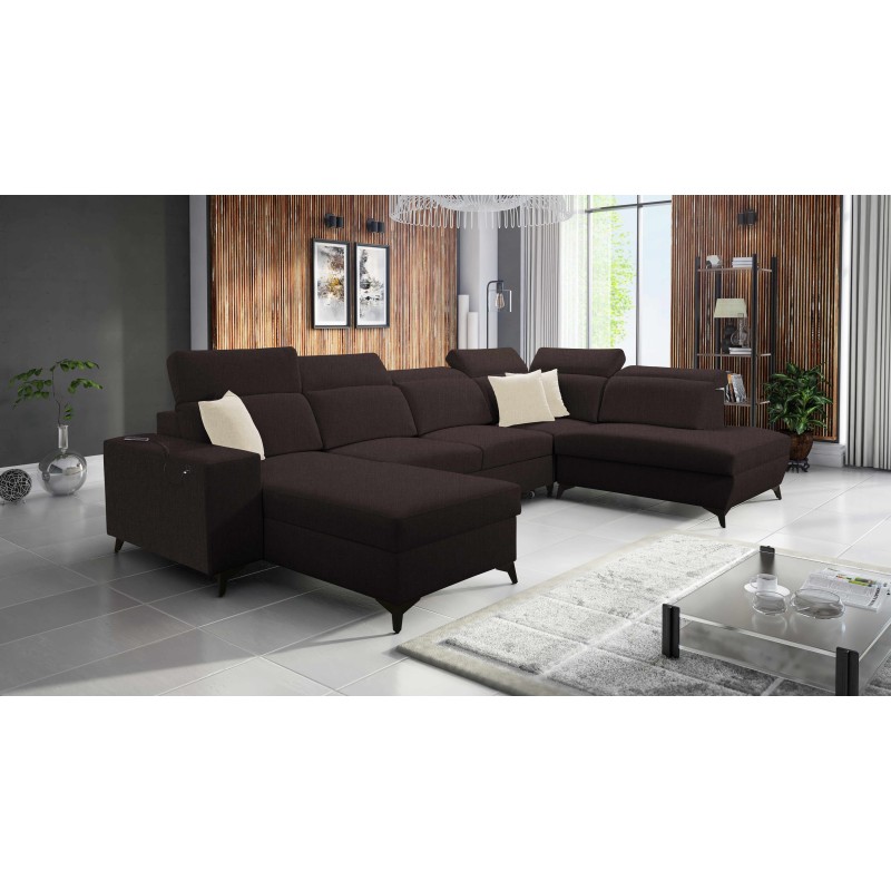 Narożnik w kształcie U Alto VI Mix z funkcją spania – komfort i nowoczesny design