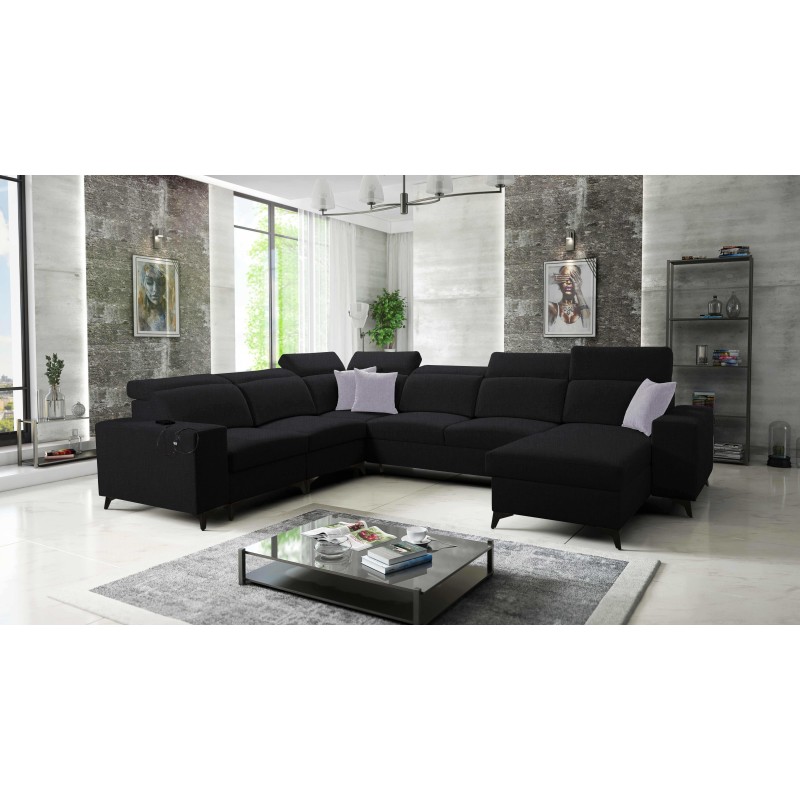 U-förmiges Sofa Alto VIII Mix mit Schlaffunktion - ideal für Wohnzimmer und Schlafzimmer