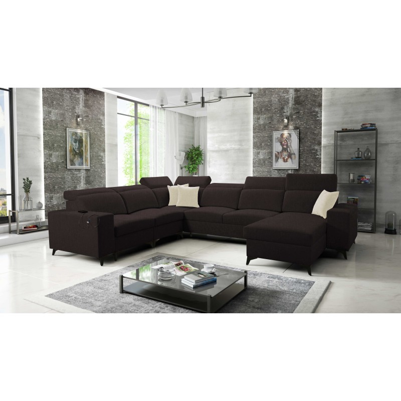 U-förmiges Sofa Alto VIII Mix mit Schlaffunktion - ideal für Wohnzimmer und Schlafzimmer