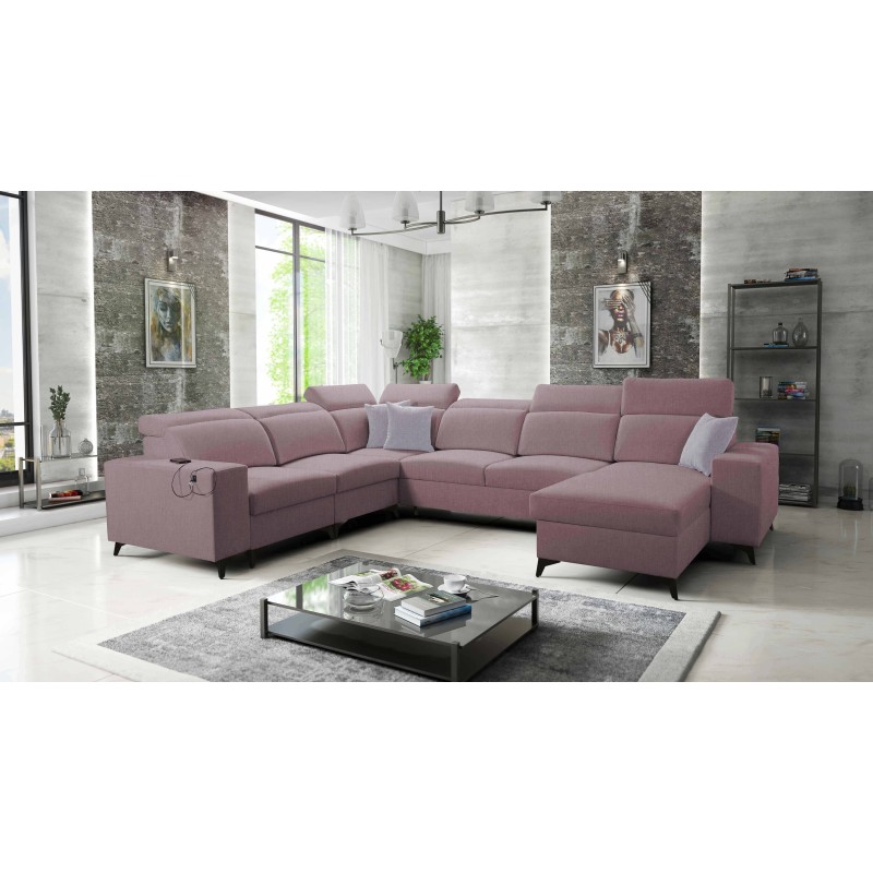 U-förmiges Sofa Alto VIII Mix mit Schlaffunktion - ideal für Wohnzimmer und Schlafzimmer