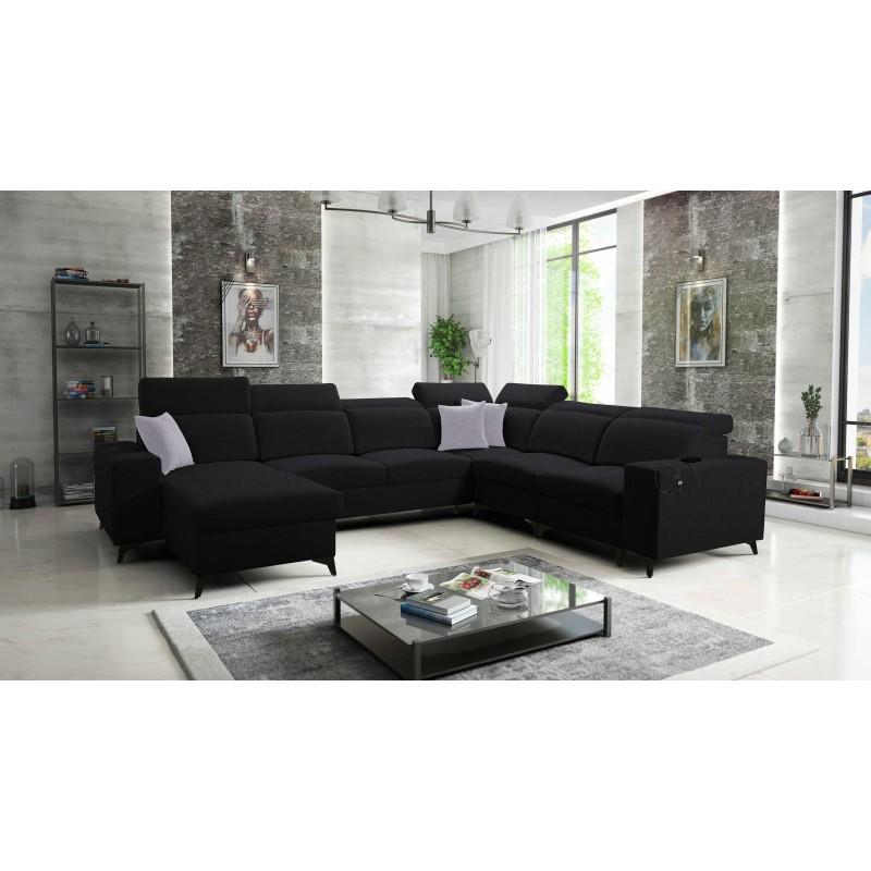 U-förmiges Sofa Alto VIII Mix mit Schlaffunktion - ideal für Wohnzimmer und Schlafzimmer