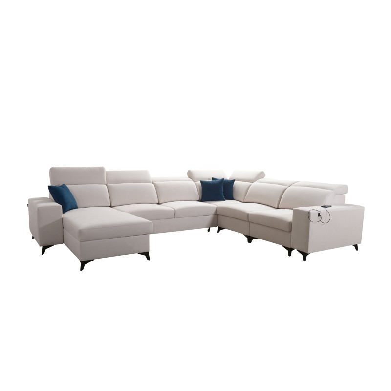 U-förmiges Sofa Alto VIII Mix mit Schlaffunktion - ideal für Wohnzimmer und Schlafzimmer