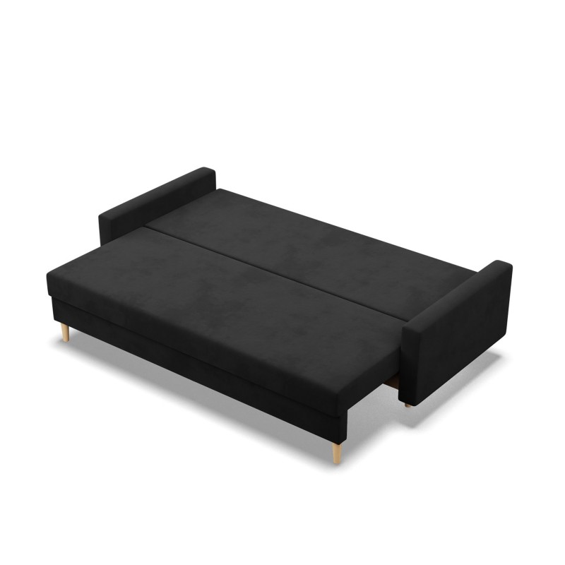 Sofa BLANK, Stoffart - Gruppe I, Füllung - Schaumstoff, Farbe - SCHWARZ